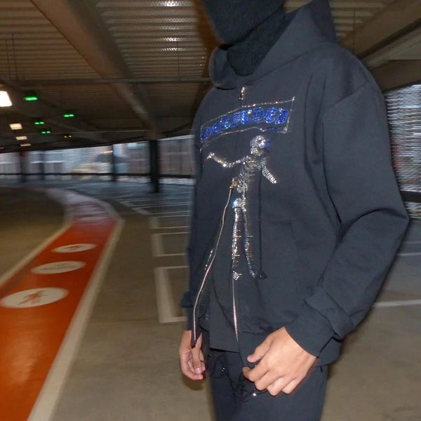 Oversized Hoodie Zip Hoodies Long Sleeve Women Sweatshirt Vintage Hip