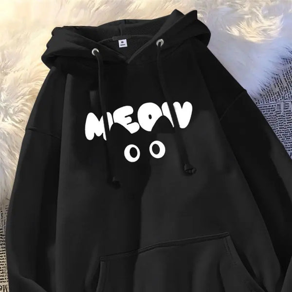 New Heavyweight Silver Fox Velvet Black Hooded Sweatshirt For Men And