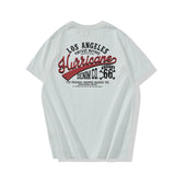 Harajuku Melting smiley – Summer Mens Short Sleeved New Retro Motorcycle Letter Printi