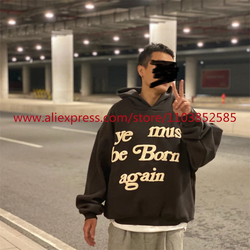 Autumn Winter New 2024 Vintage American Long Sleeved Hoodie Mens Heavy