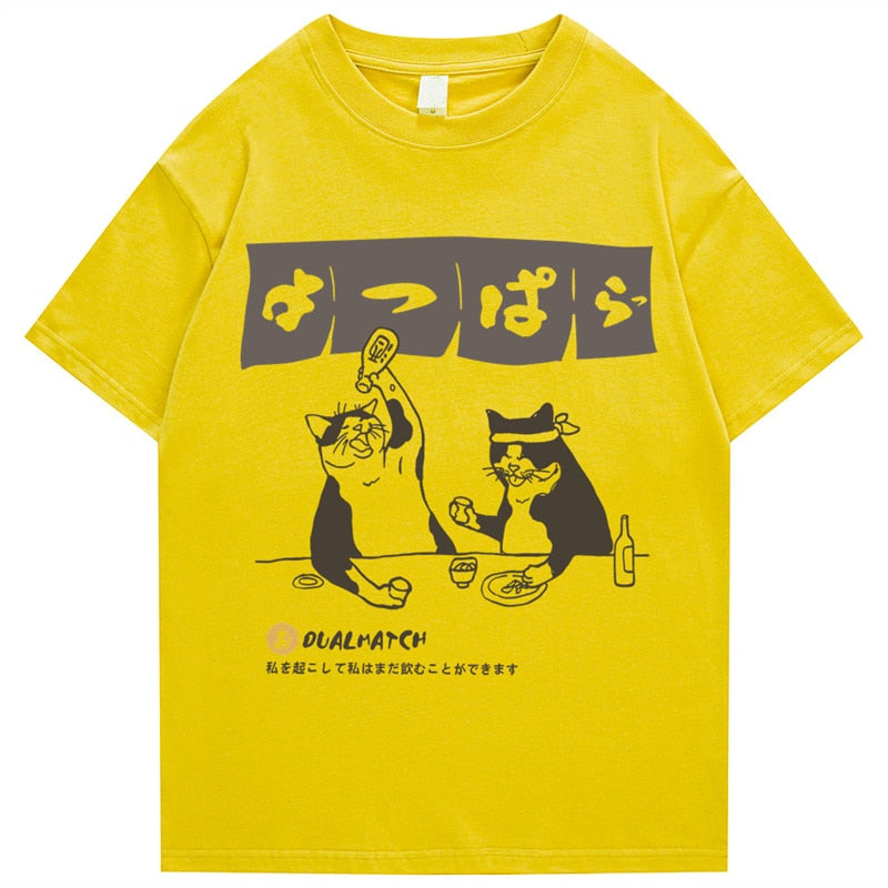 Streetwear t-shirt featuring vaporwave futuristic prints and grunge influence, soft feel and easy drape, designed for expressive alternative looks and comfort.