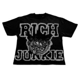 Harajuku Oversized shirt – Summer Street Goth Harajuku Retro Rich Letter Printed Oversi