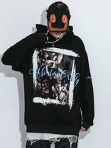 glitchcore vintage anime featuring rainbowtouches hoodie men high street retro letter printing pattern hip hop harajuku women loose coat unisex superior quality