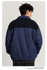 Checkered Varsity Bomber Coat Statement Piece