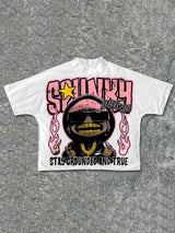 Harajuku Street Hip Hop Boy Retro Graphic t shirts Oversized Y2k Tops 100 Cotton Goth T shirt Pro Choice Sweatshirt Men Clothing