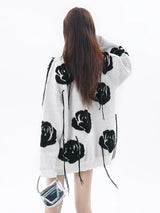 fashion floral pattern knitted sweater men new casual o neck pollover unisex harajuku y2k streetwear loose knit sweaters jumpers - oversized streetwear hoodie, trendy hip hop fashion hoodie, bold artwork streetwear hoodie