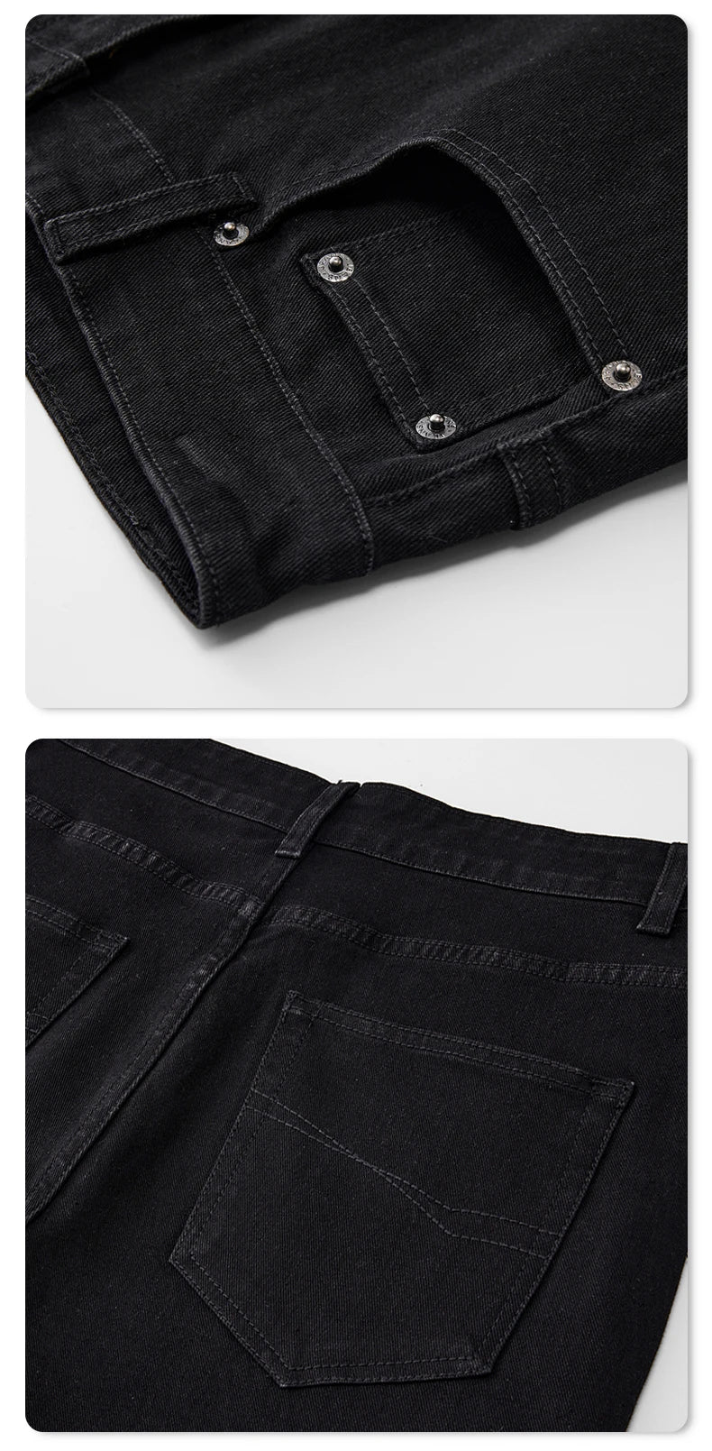 men black elastic denim micro flared jeans pants streetwear fashion cleanfit hip hop punk slim fit jeans y2k pants trouser unique jeans style 1812