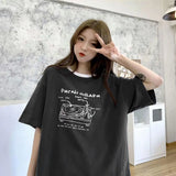 Glitchcore Oversized shirt – Summer Japanese Girly Cotton Short Sleeved T Shirt For Women