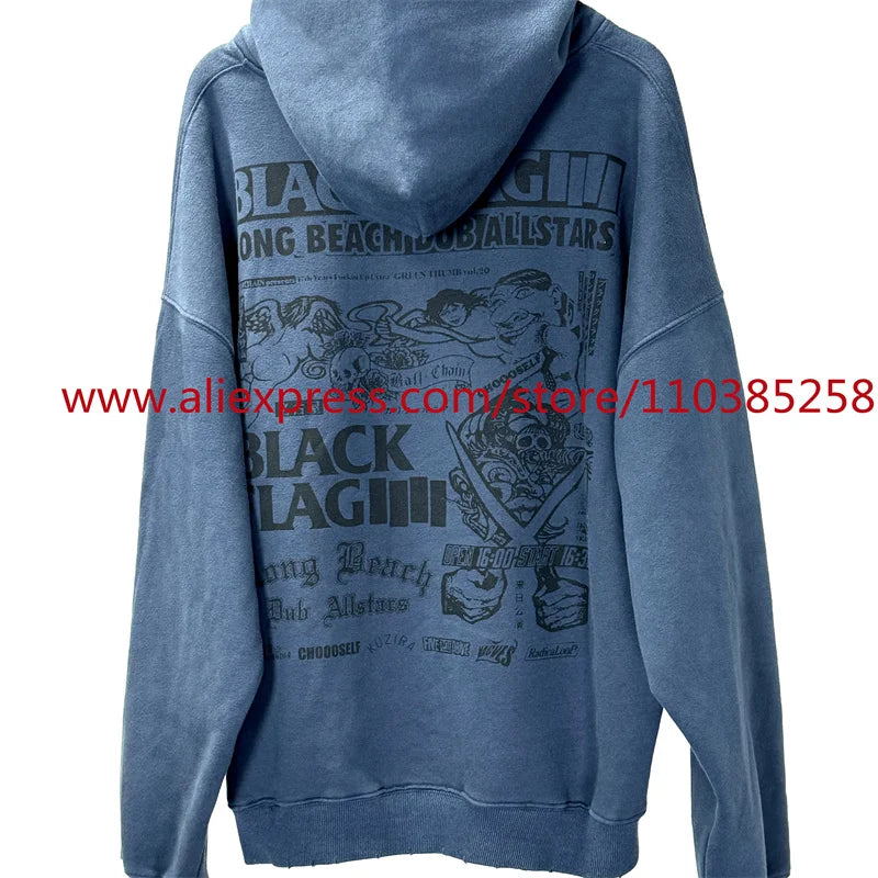 New 2024 Autumn Winter American Heavy Weight High Quality Vintage Hood