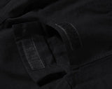 american streetwear zipper cargo straight trousers two different wearing washed detachable multi pocket mens balck tactical pant unique cargo style 1844