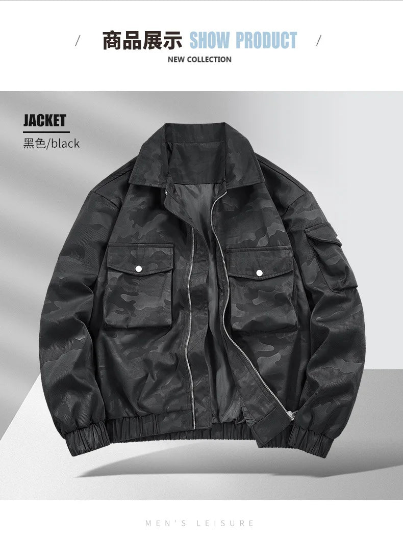 zip-up streetwear coat, 2025 outerwear trend, men's streetwear fashion, oversized urban jacket, high quality cold-weather coa