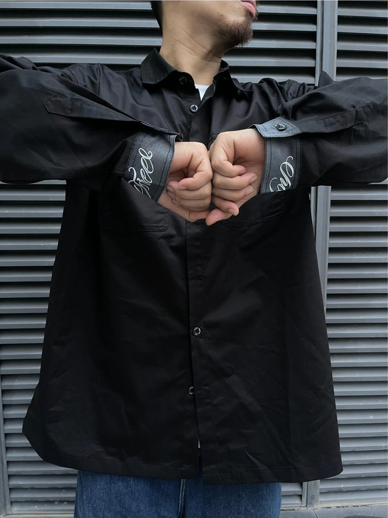 Hip Hop Streetwear Shirts Harajuku Retro Printed New Casual Long Sleeve Single Breasted Shirts for Men Loose Tops Cargo Shirt