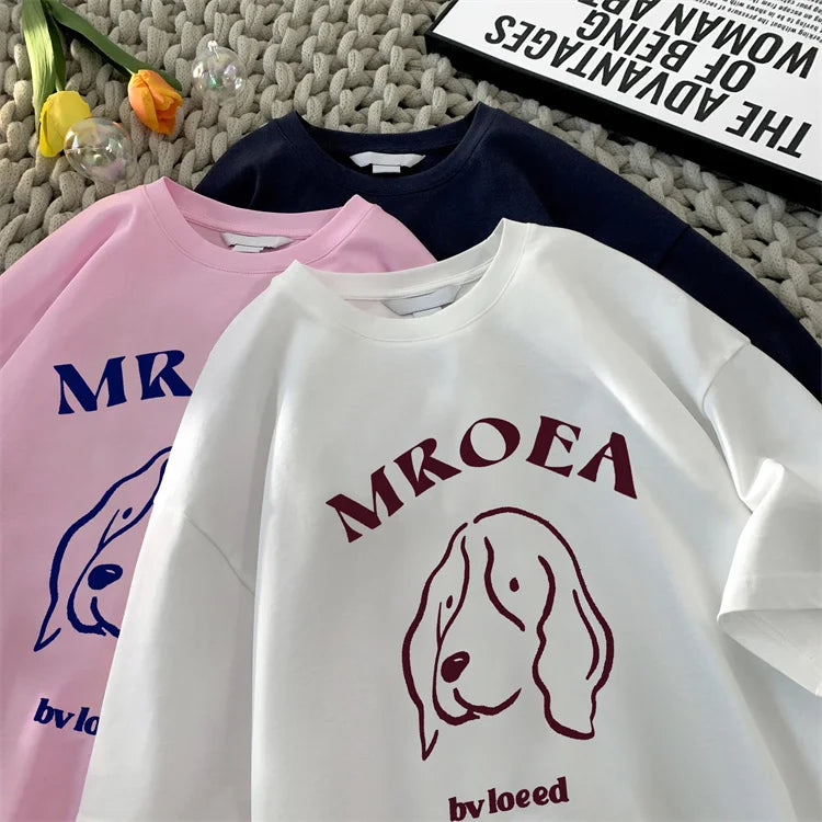 Anime Vintage print – Cartoon Graphic Tshirt Kawaii Oversized Tee Shirt Retro Cute