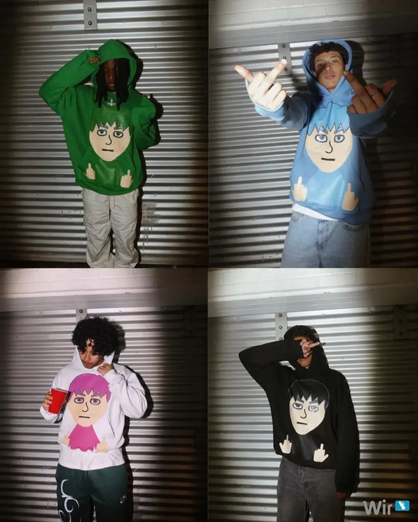 New Grunge Oversized Sweatshirt Mii Hoodie Harajuku Printing Hoodies W