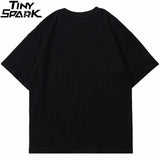 Anime Aesthetic print tee – Men Hip Hop T Shirt Streetwear Dark Style Shadow Printed T S