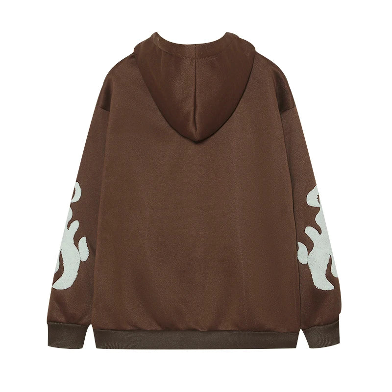retro graphic hoodie, high-street urban outfit for cozy layering in cold seasons, mens fashion layer for modern streetwear co