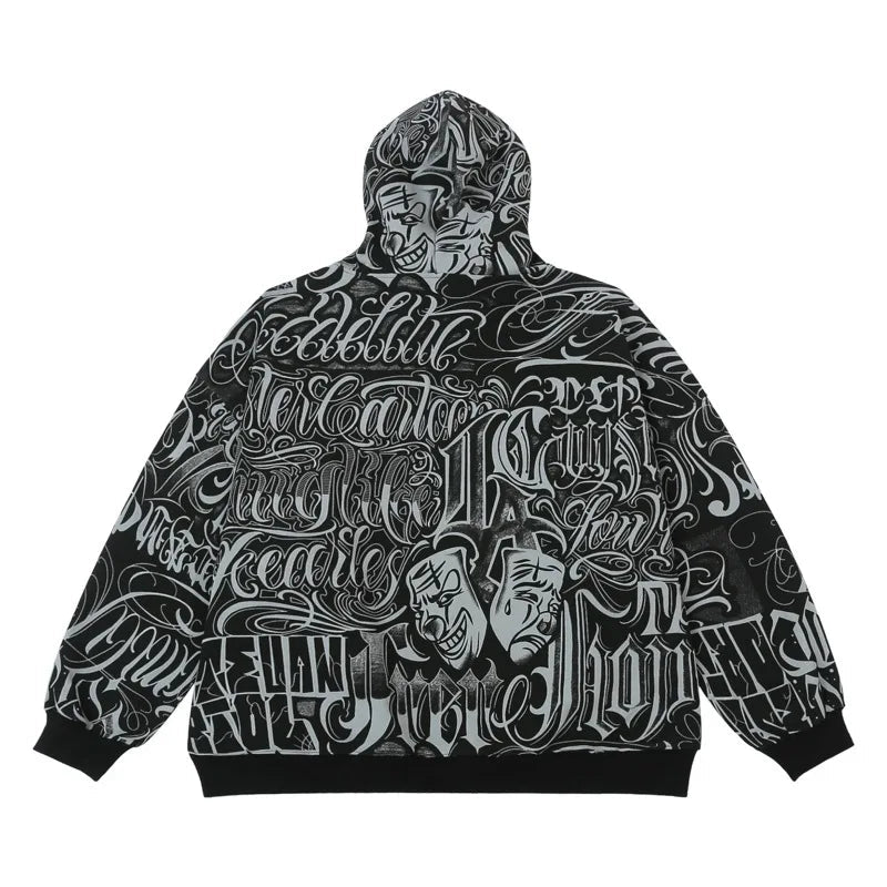 Harajuku vintage anime featuring mens harajuku printed hoodie sweatshirt unisex new casual streetwear hooded warm tops pullovers loose hip hop hipster hoodies
