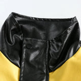 oversized fit featuring fashion varsity jacket men pu leather patchwork jackets 2023 new harajuku streetwear hip hop oversized couple coat black design – premium quality jacket for men