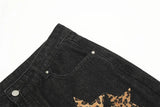 black baggy jeans men star patchwork straight denim pants fashion jeans male streetwear hip hop y2k loose trousers unique jeans style 831