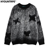 y2k knitted sweater, photo-ready sweater, cozy fashion fit, stylish street outfit, modern aesthetic appeal