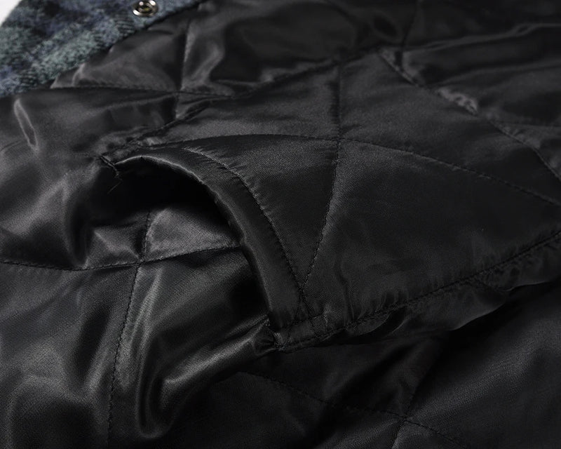 Hooded oversized urban minimalist quilted nan