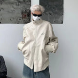 leather varsity jacket, cold weather layer, hip hop