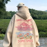 Mens Oversized Hoodie White With Hat 5Xl Plain Hoodies Oversize For Me
