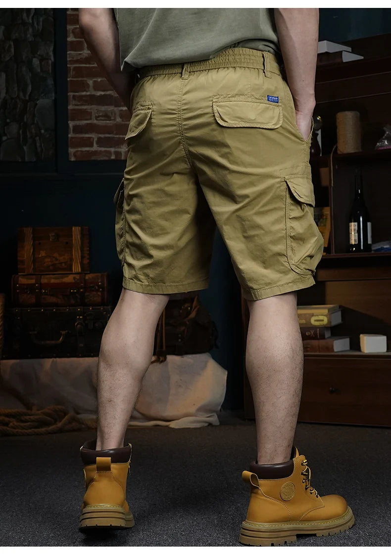 summer cargo shorts mens loose five pocket multi pocket outdoor motorcycle camouflage pants mens shorts unique cargo style 978