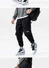 streetwear mens hip hop jogging pants casual men trousers big size loose sweatpants male 2023 new multi pocket harem pants 5xl unique joggers style 2894