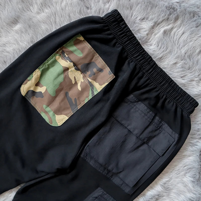 urban streetwear cactus jack cargo joggers pants harajuku hip hop multi pocket loose casual cargo sweatpants men baggy casual joggers