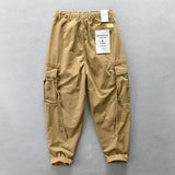 men tactical overalls trousers streetwear amikaji straight stretch baggy outdoor slacks multi pocket cargo joggers pants for man casual joggers