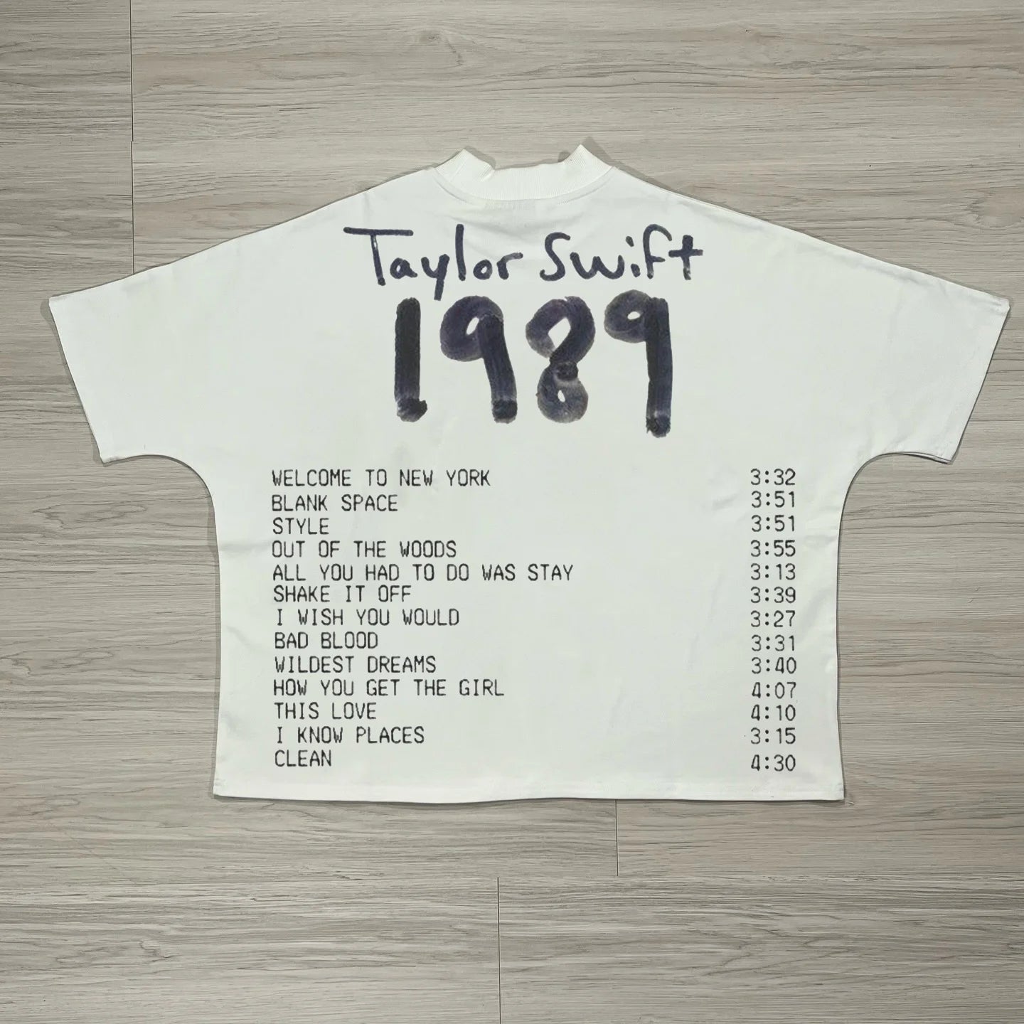 techwear street tee with glitch fonts and manga static print