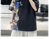 Skatercore Oversized shirt – Summer Short Sleeved Mens T Shirt Trend Loose And Versatile