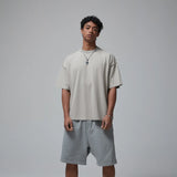 Skatercore Chrome logo – 2024 Summer New Washed Oversized Tshirt Worn Out Retro Distr