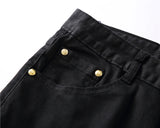 high new 2022 classical vintage morden luxurious embroidered bee crown jeans cotton denim pants comfort casual 28 38 n404 stacked flare jeans
