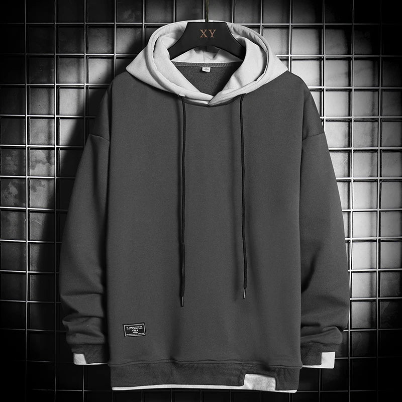 Men Hoodies Sweatshirt Casual Fashion Clothes Mens Korean Harajuku Hip