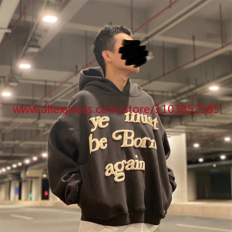 Autumn Winter New 2024 Vintage American Long Sleeved Hoodie Mens Heavy