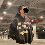 Autumn Winter New 2024 Vintage American Long Sleeved Hoodie Mens Heavy