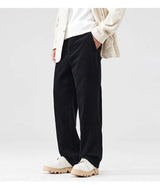 corduroy pants mens fashion loose casual straight large size wide leg baggy trousers office man commuter business corduroy pant unique default style 2178