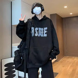 New In Letter Printed Suede Sweatshirts For Men Autumn Y2K Streetwear
