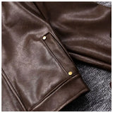 Retro hot girl camisole irregular big swing skirt short leather jacket coffee color set two piece sets womens outifits dress