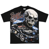 Cyberpunk Vintage t-shirt – European And American New Style Retro Letter Skull Printed O