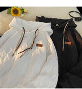 2024 New Mens Hoodie Fashion Korean Casual Loose Hooded Shirt Large Si
