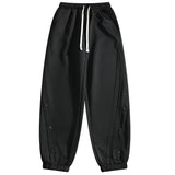Autumn Casual Joggers Sports Pants Mens High Street Baggy Breasted Trousers