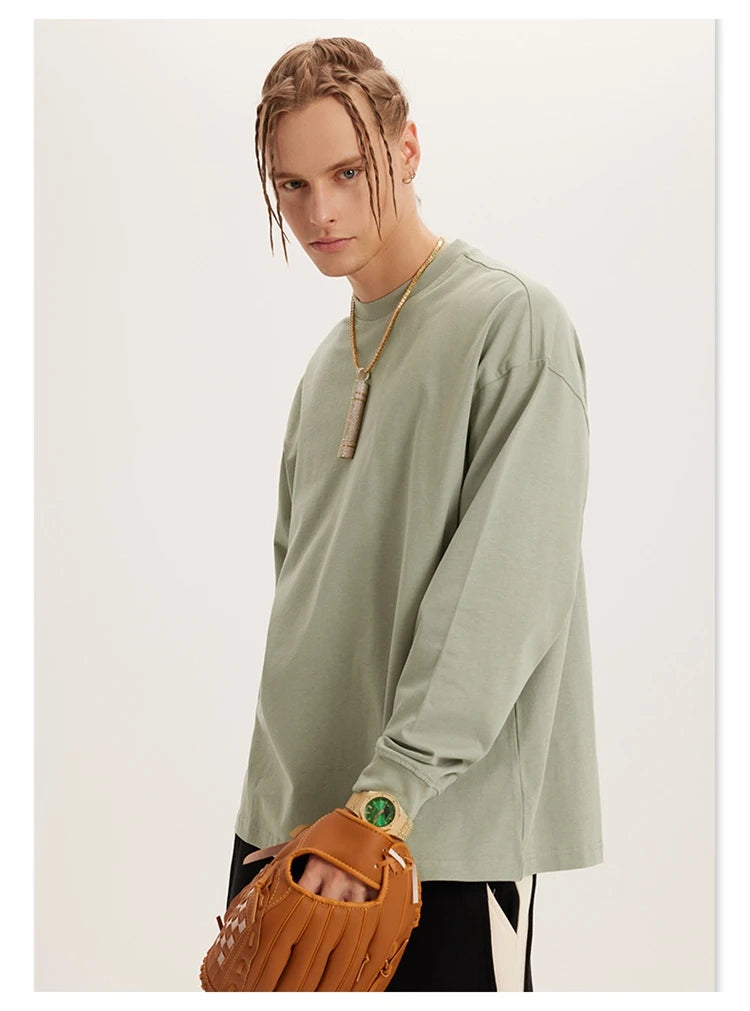 Anime Aesthetic Tee – Rainbowtouches Simple Mens Long T Shirt Unisex Vintage Overs – Modern Streetwear for Everyone