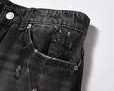 frayed hole washed pantalones hombre baggy jeans mens straight hip hop casual ropa y2k denim pants oversized cargo trousers unique cargo style 1303