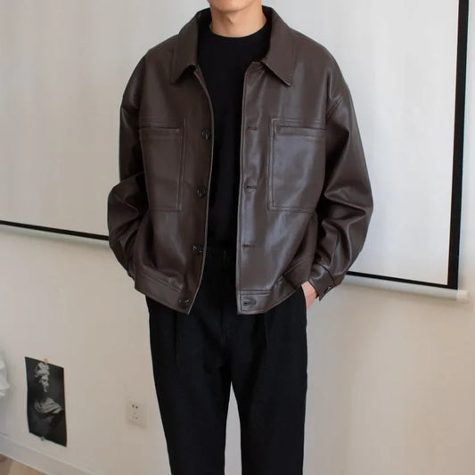 grunge oversized outerwear, photo-ready streetwear, men's streetwear fashion, oversized urban jacket, high quality cold-weath