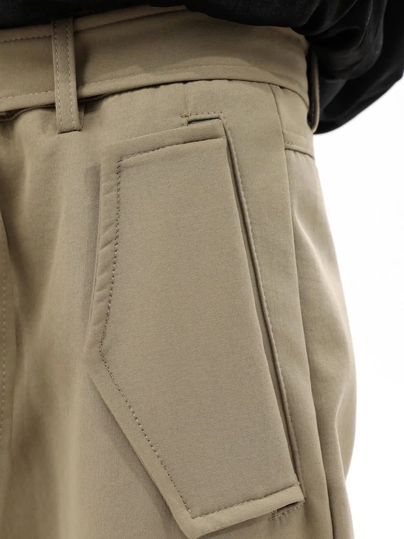 fashion cargo pants adjustable belts waist with side pockets joggers streetwear pant unisex casual loose straight baggy trousers unique joggers style 360