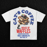 Skatercore Chrome logo – Harajuku Super Large T Shirt New Gothic Fashion Cat House Wa