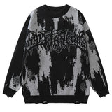 techwear street knit hoodie with oversized flame detail for urban fall winter outfits, street fashion menswear trend for seas